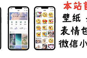 【副业项目3370期】(怎么利用微信表情包赚钱)小白0基础搭建微信壁纸头像表情包小程序,一单赚几百