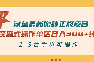 【副业项目3413期】闲鱼最新搬砖正规赚钱项目(手机上赚钱的副业)
