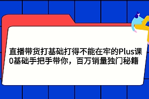 【副业项目3422期】直播带货打基础打得不能在牢的Plus课(零基础如何直播带货)