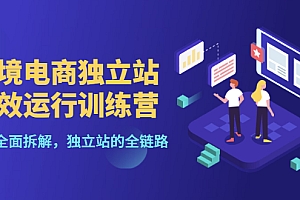 【副业项目3544期】跨境电商独立站高效运行训练营(跨境电商独立站怎么运营)