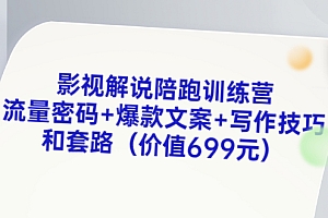 【副业项目3651期】影视解说陪跑训练营,流量密码+爆款文案+写作技巧和套路