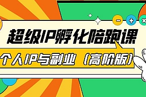【副业项目第4150期】超级IP孵化陪跑课:个人IP与副业(高阶版)