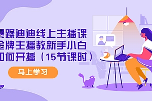 【副业项目4495期】暴躁迪迪线上主播课,金牌主播教新手小白如何开播(15节课时)