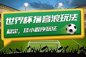 【副业项目4620期】最新口子-世界杯撸音浪教程,稳定,挂小程序玩法 价值998