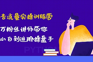 【副业项目4836期】抖音流量实操训练营:百万粉丝讲师带你从小白到进阶操盘手!