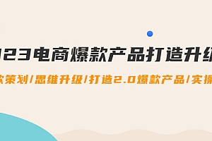 【副业项目4850期】2023电商爆款产品打造升级课:爆款策划/思维升级/打造2.0爆款产品/【推荐】