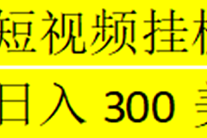 【副业项目5287期】海外暴力短视频挂机全自动撸美金 单机日入300美元+【脚本免费】