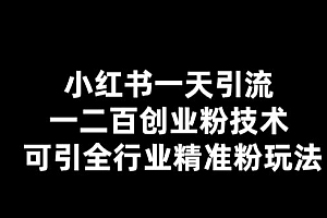 【副业项目5857期】【引流必备】小红书一天引流一二百创业粉技术,可引全行业精准粉玩法