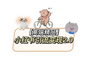 【副业项目6002期】小红书最新引流变现2.0教程,全网最新最详细的视频教程+素材