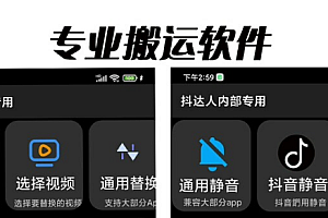 【副业项目6743期】对外收费699抖音傻瓜式一键搬运,起号专用5分钟一个视频《软件+详细教程》
