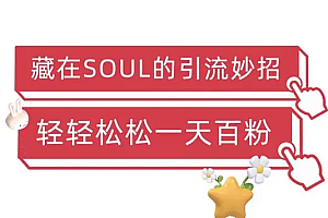 【副业项目6675期】Soul暴力引流男粉玩法,无脑粗暴日入500+,0门槛即可操作【揭秘】