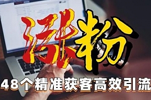 【副业项目7097期】独家分享48个引流绝技,再没粉丝只能怪自己了!