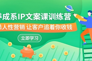 【副业项目7107期】IP文案课训练营,文案心法的天花板 洞悉人性营销