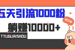 【副业项目7110期】五天引流1000人,赚了1w+,小红书全自动引流大法,脚本全开,不风控