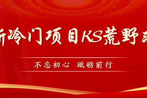 【副业项目7392期】KS荒野求生玩法比较冷门好做(教程详细+带素材)