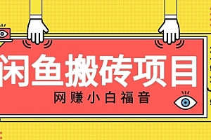 【副业项目7174期】适合新手的咸鱼搬砖项目,日入50-100+,每天搞点零花钱