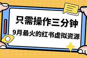 【副业项目7318期】一单50-288,一天8单收益500+小红书虚拟资源变现
