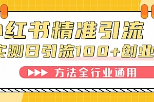 【副业项目7632期】小红书精准引流创业粉,微信每天被动100+好友