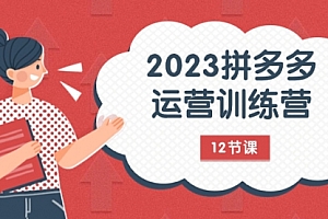 【副业项目8102期】2023拼多多运营训练营:流量底层逻辑,免费+付费流量玩法(12节课)