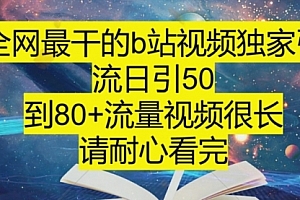 【副业项目8241期】B站引流详细教程,附带资源入口