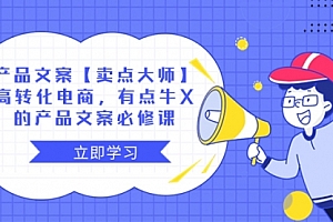 【副业项目8431期】产品文案【卖点 大师】高转化电商,有点牛X