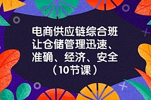 【副业项目8433期】电商-供应链综合班,让仓储管理迅速、准确、经济、安全