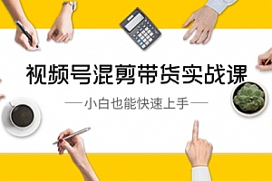 【副业8786期】视频号-混剪带货实战课,小白也能快速上手(10节课)
