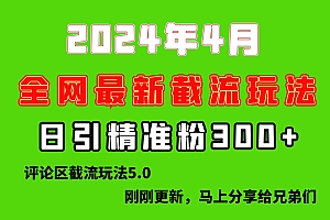 刚刚研究的最新评论区截留玩法,日引流突破300+,颠覆以往垃圾玩法,比…