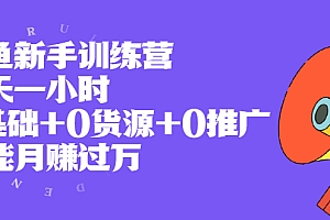 【副业项目2407期】闲鱼新手训练营,每天一小时,0基础+0货源+0推广 也能月赚过万