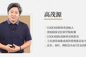 【副业项目2410期】高茂源-互联网时代创新密码20讲:百度阿里都在用的CODEX创新体系