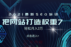 【副业项目2493期】2021最新SEO培训:手把手教你把网站打造权重7,轻松月入3万(无水印)
